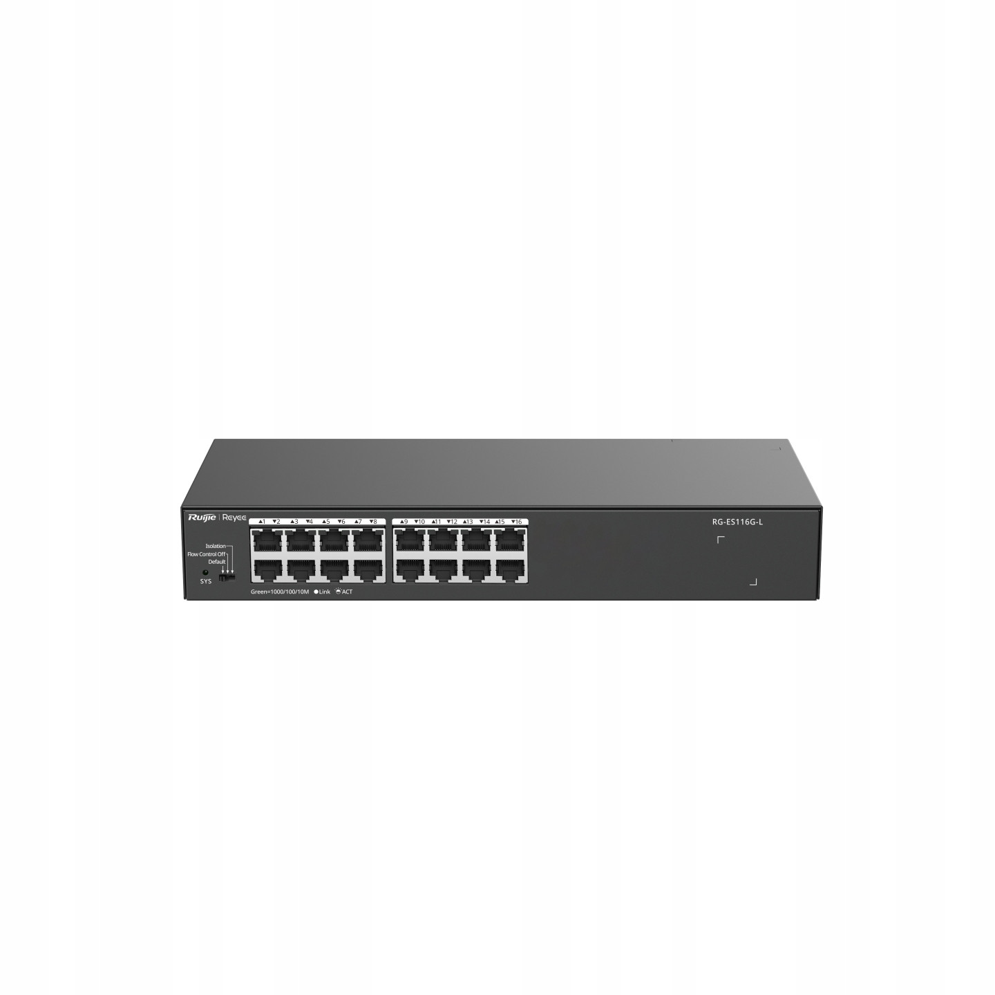 Switch 16x RJ45 100/1000Mbps, nespravovatelný Reyee by Ruijie RG-ES116G-L
