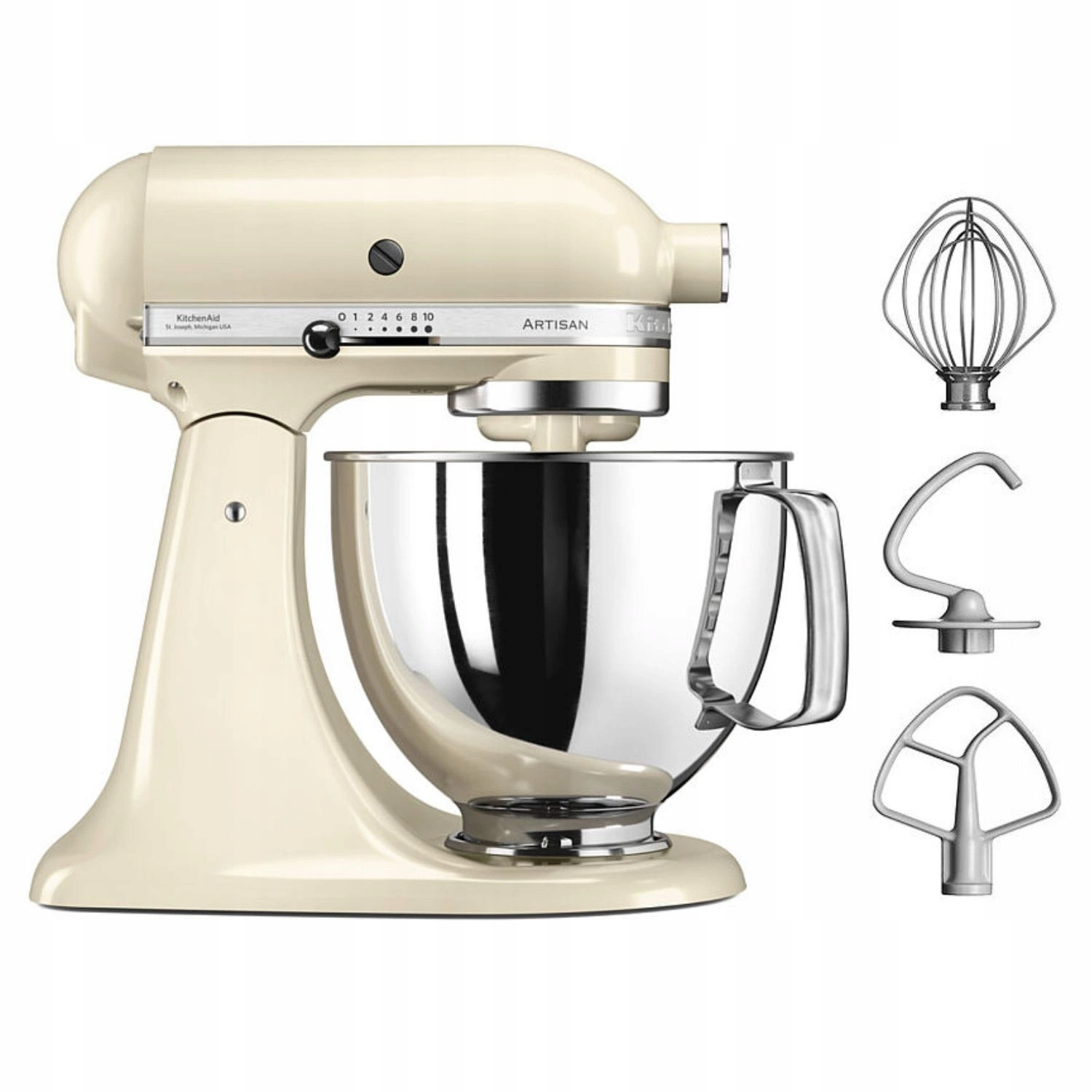 Planetární kuchyňský robot KitchenAid Artisan 5KSM125 krémový s mísou 4,8 L
