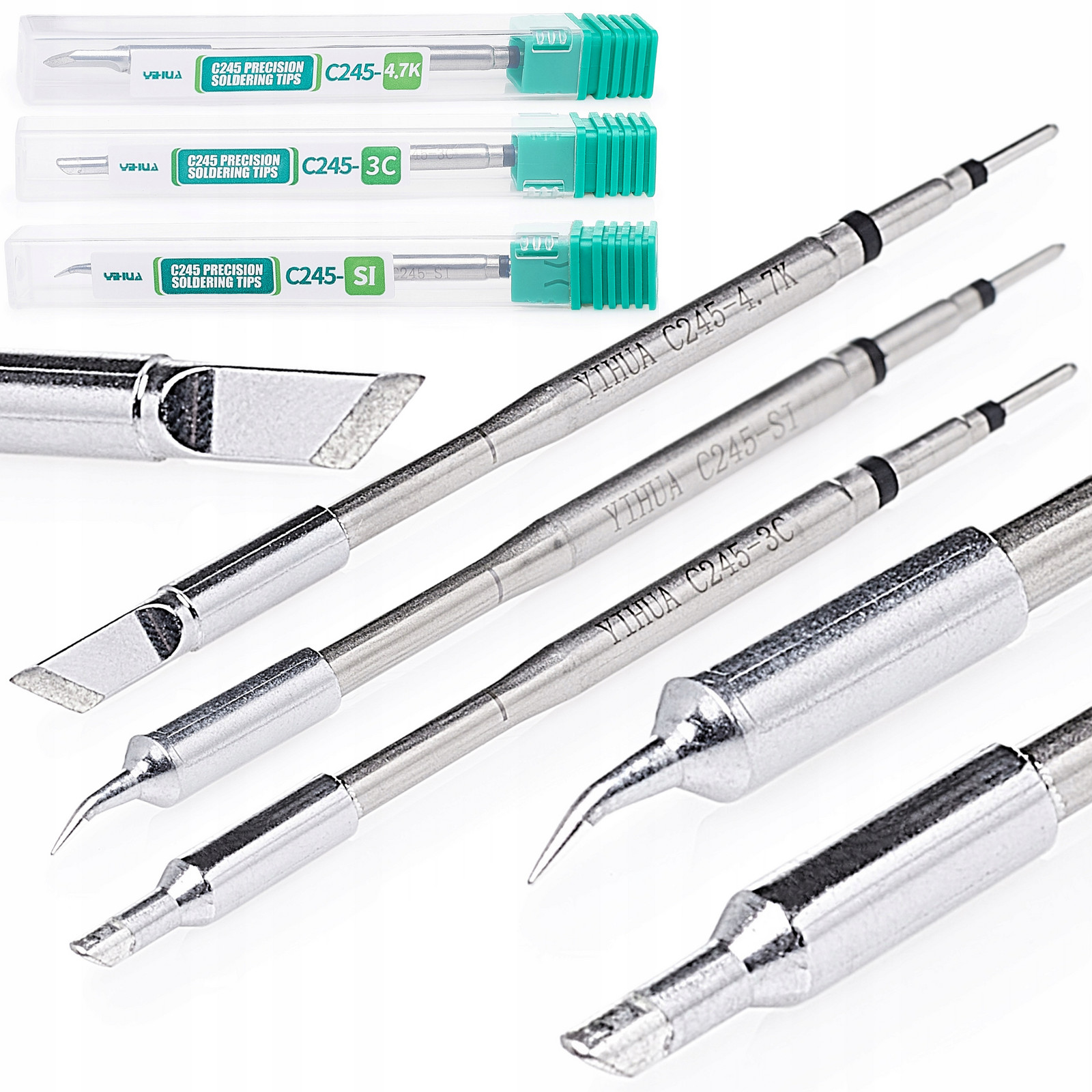 Sada 3 Pájecích Hrotů Yihua C245 3C Si 4.7K Pro Pájení Techrebal