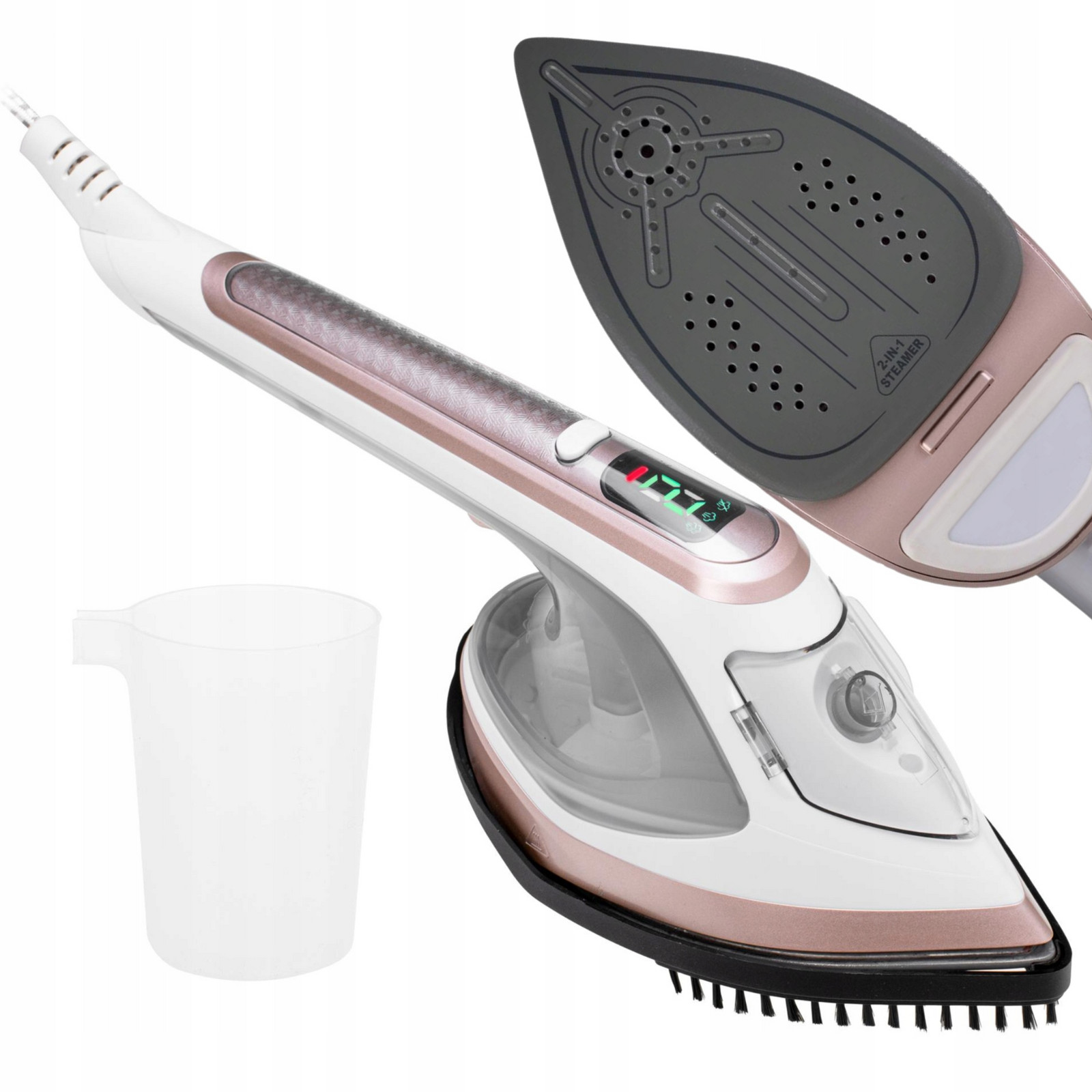 Steamer na oblečení 1800W 2v1 Napařovač Žehlička parní Vertikální žehlení