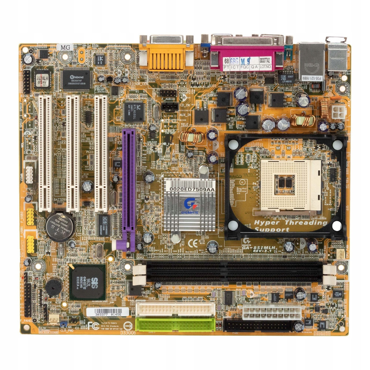 Gigabyte GA-8SIMLH Socket 478 Ddr Agp Pci mATX