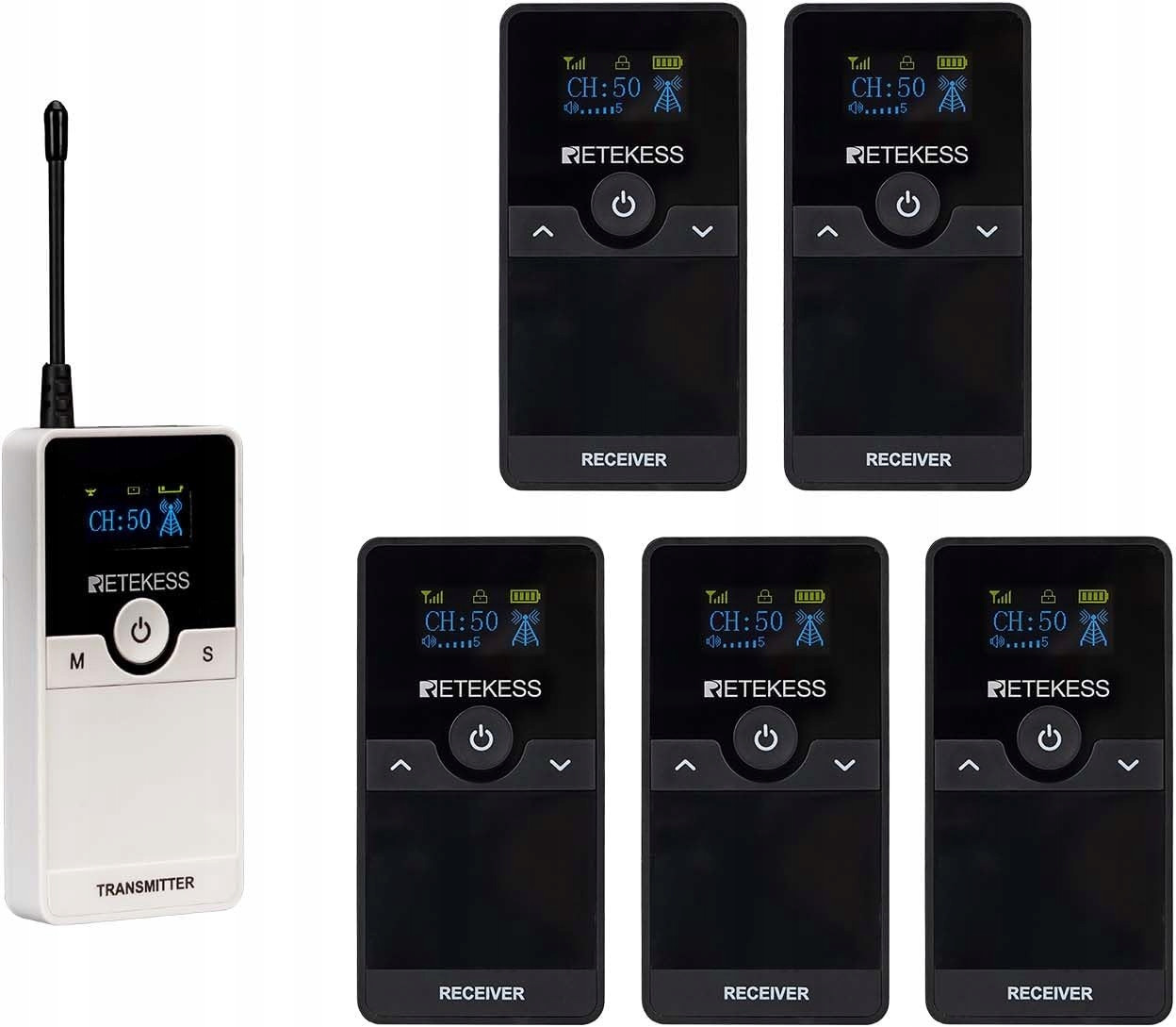 Retekess TT116 Turistický průvodcovský systém, Tour Guide Kit, 200M