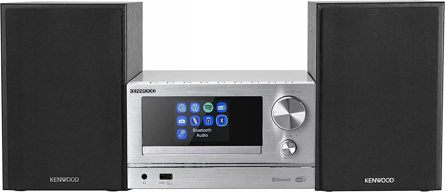 Stereo věž Kenwood M-7000S-S stereo souprava, černá, s Bluetooth, Usb, CD