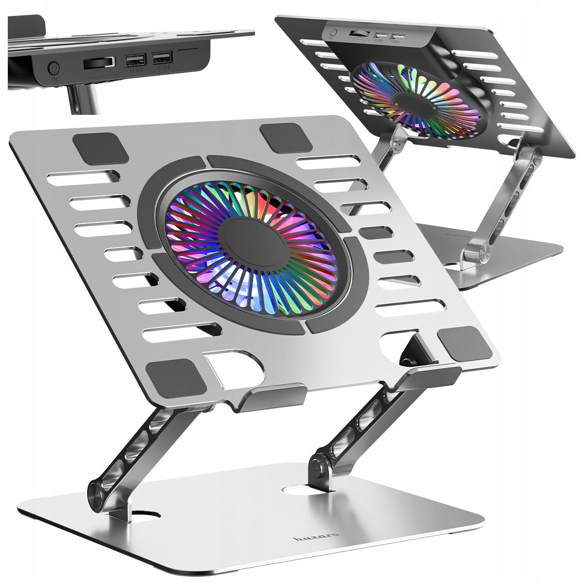 Chladící podložka pod notebook Nastavitelná Huzaro Hold 4.0 Rgb