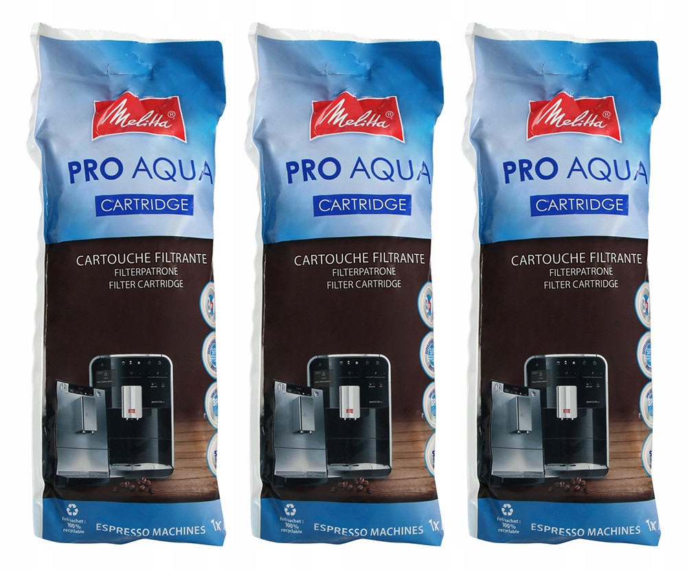 3x Filtr do kávovaru Melitta Pro Aqua Claris