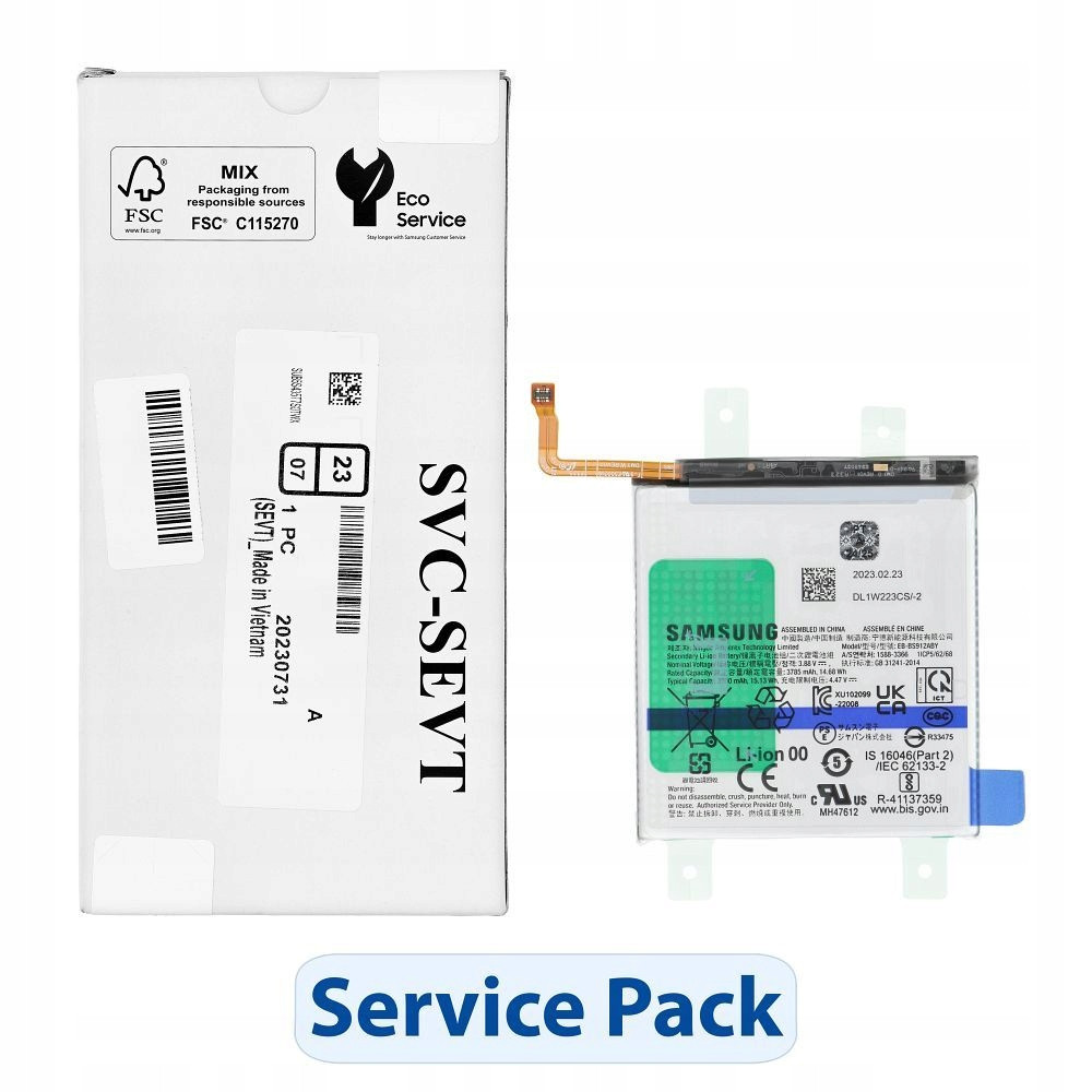 ServicePack Baterie EB-BS912ABY pro Samsung S23 S911B GH82-30483A