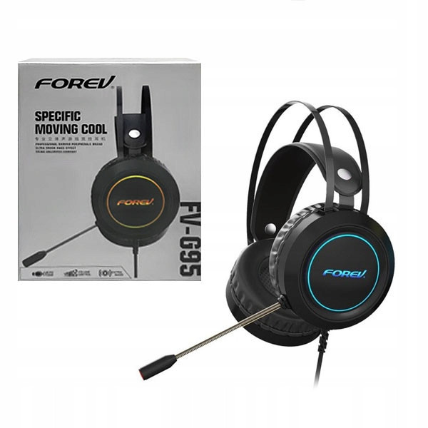 Forev Sluchátka S Mikrofonem Gaming FV-G95 Led Usb