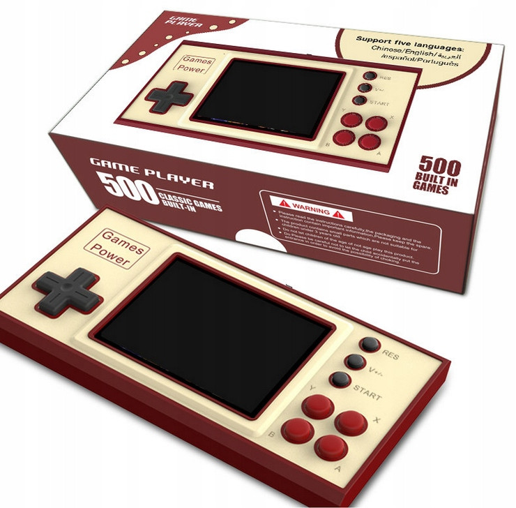Mini Konzole, Přenosné Retro Pro Hraní 500 Her Tv K30