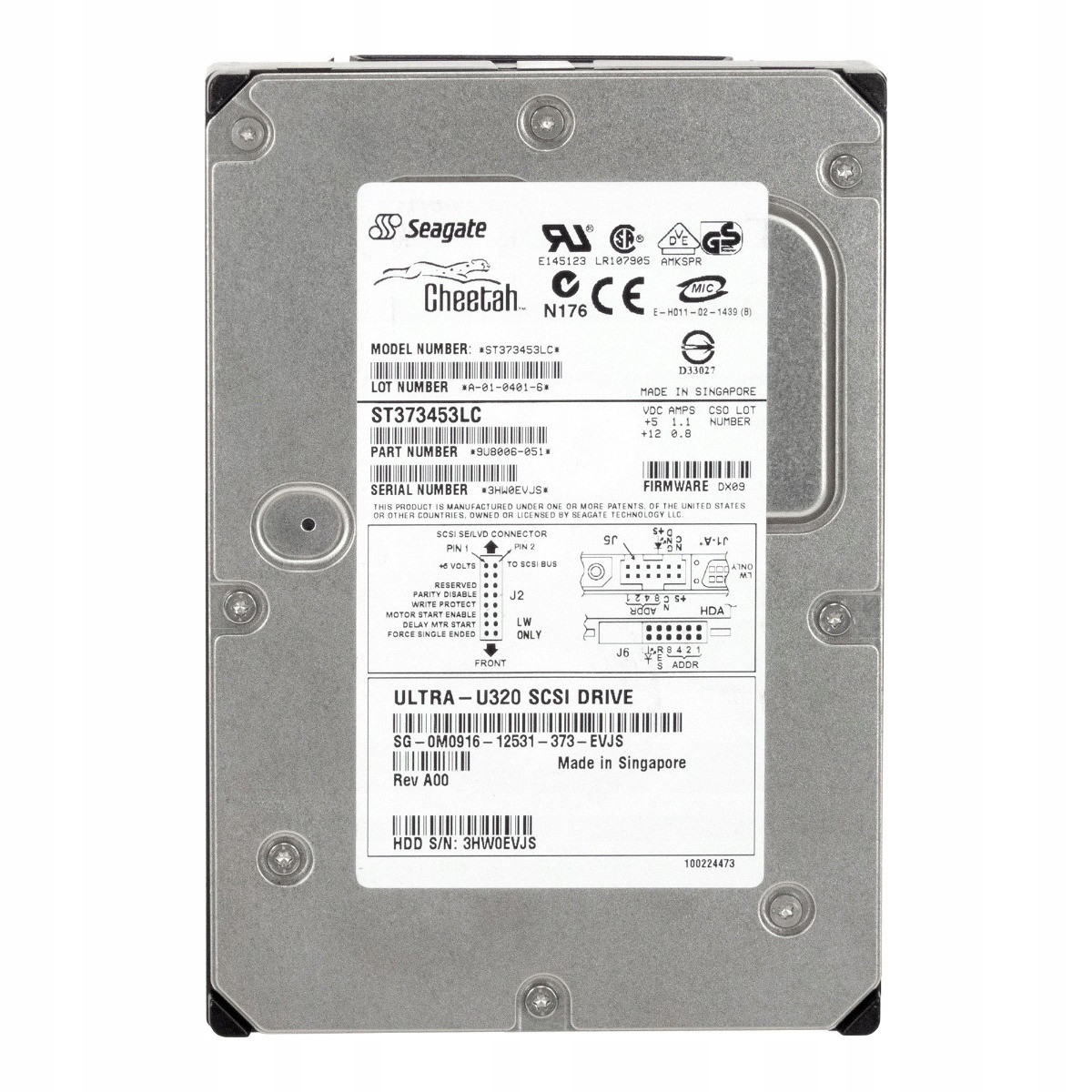 Dell 0M0916 73GB 15K Scsi U320 3,5'' ST373453LC