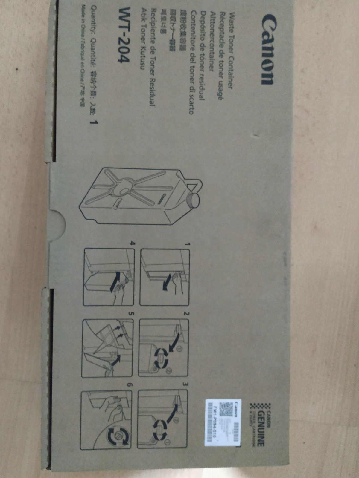 Canon WT-204 C7570i C7580i C9065 Pro C9075, Pro C9270 Pro C9280 Akce