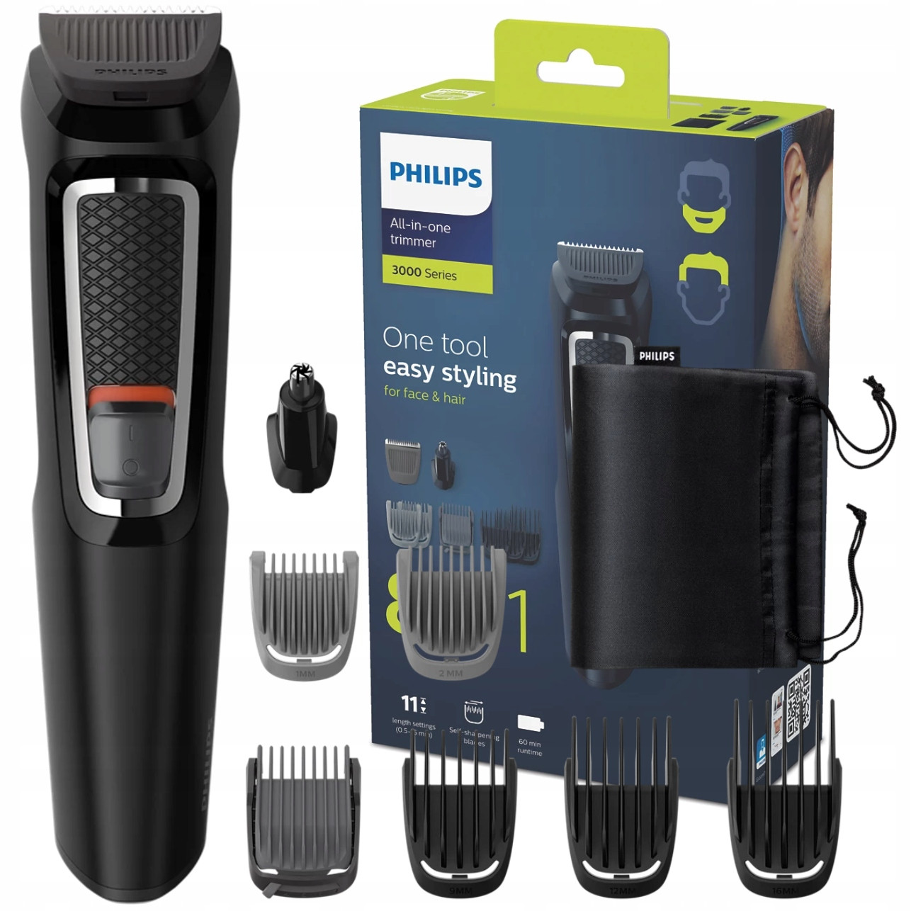 Zastřihovač Holicí Strojek na vousy Philips Multigroom Series 3000 MG3711/15