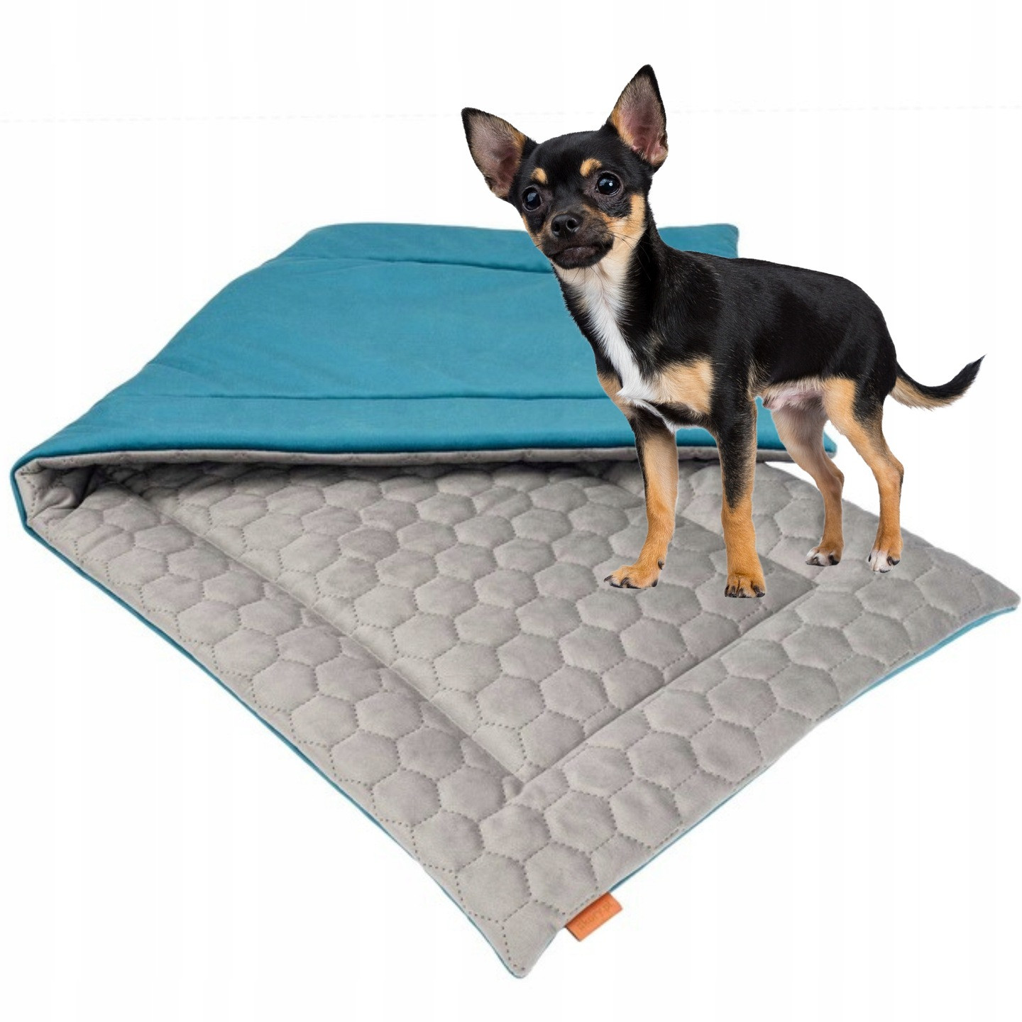 Matrace pelíšek pro psa do kovové pokojové klece 88x58cm Ukory Šedá