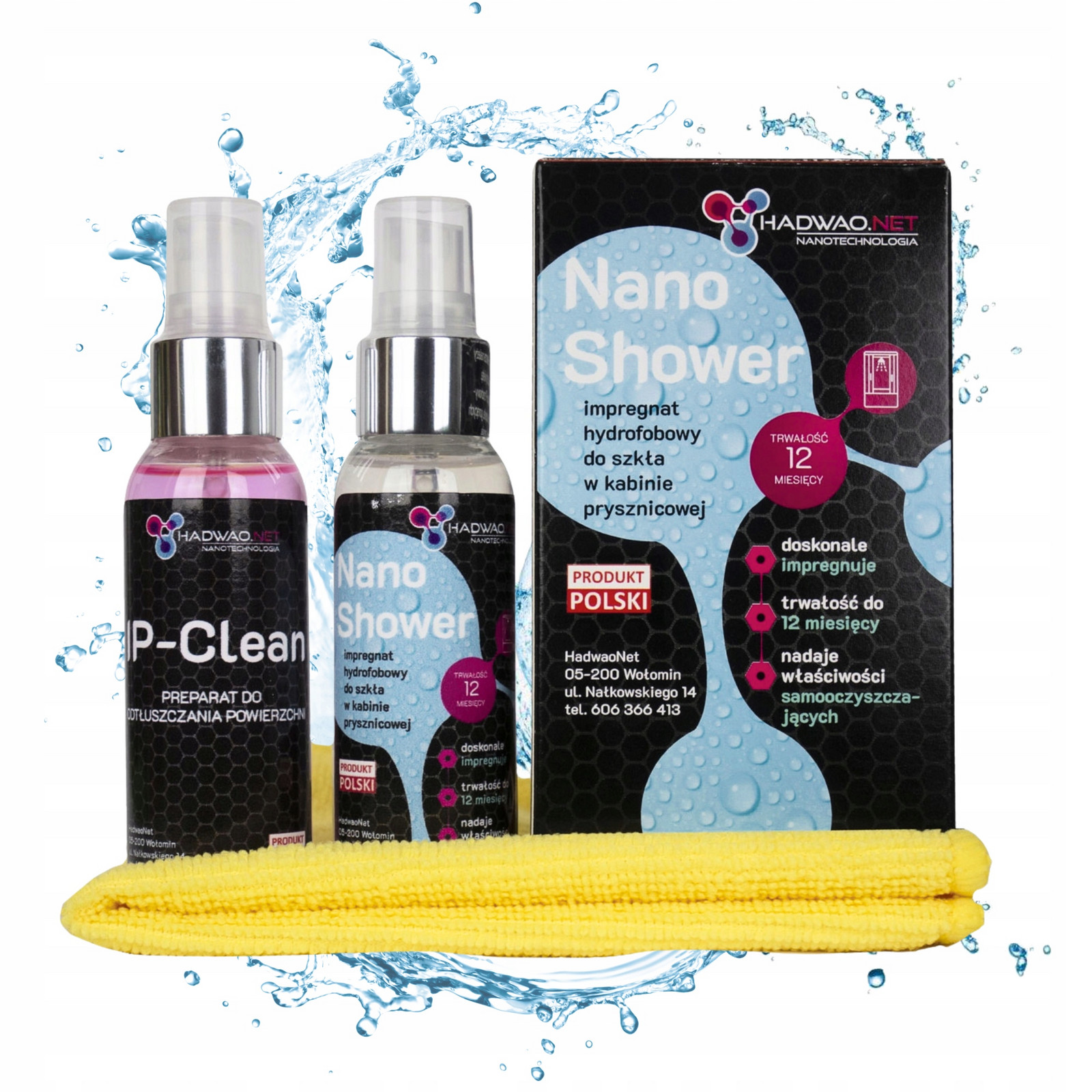 Impregnace do sprchových koutů Hydrofobní Nano Shower Tekutý Set 2x50ml