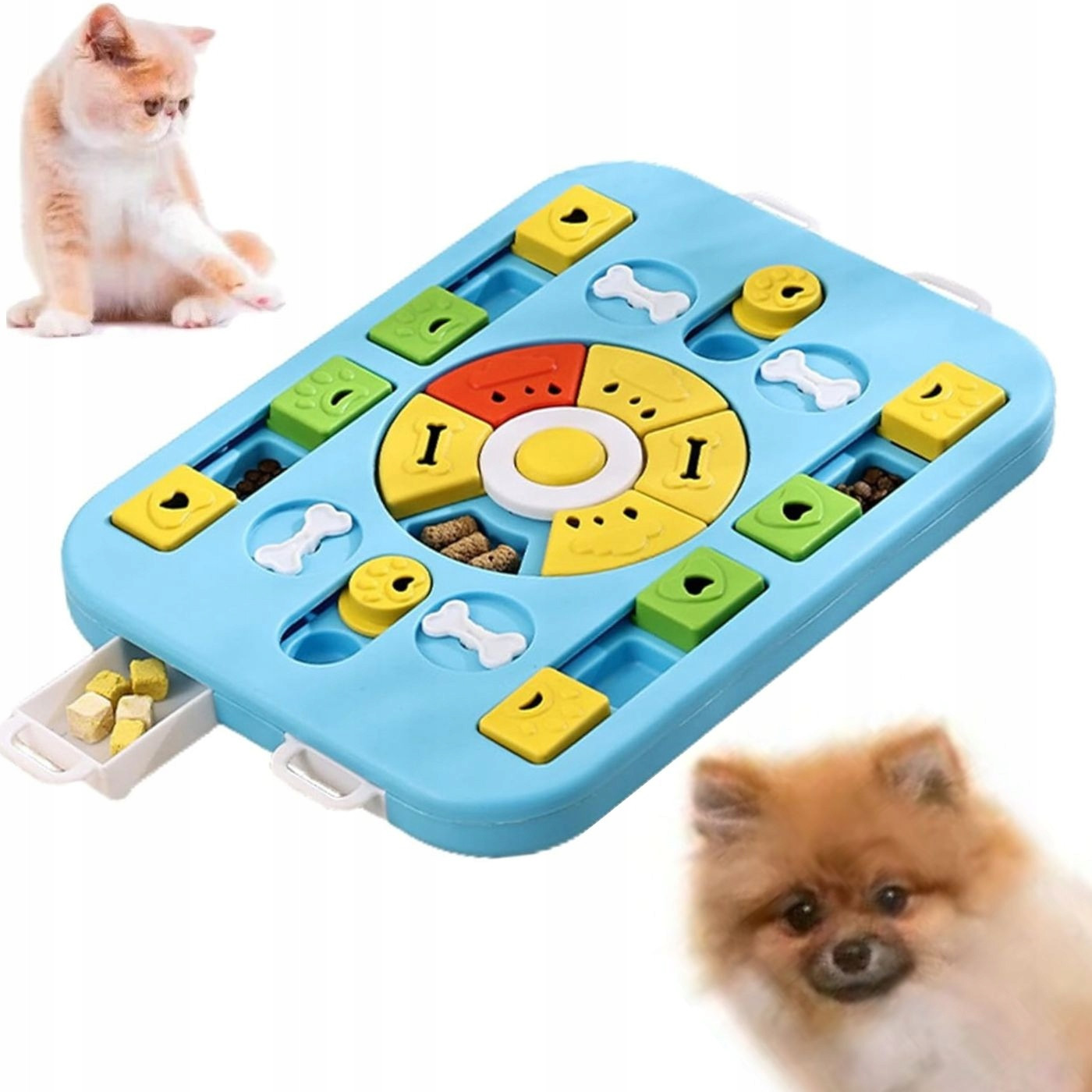 hračka pro psy a kočku Vzdělávací Hra na pamlsky modrá Velká 39 Cm