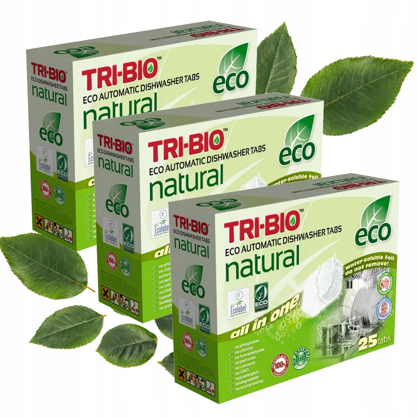 Tablety Do Myčky Tri-bio Ekologické All In One Americké 75 Kusů