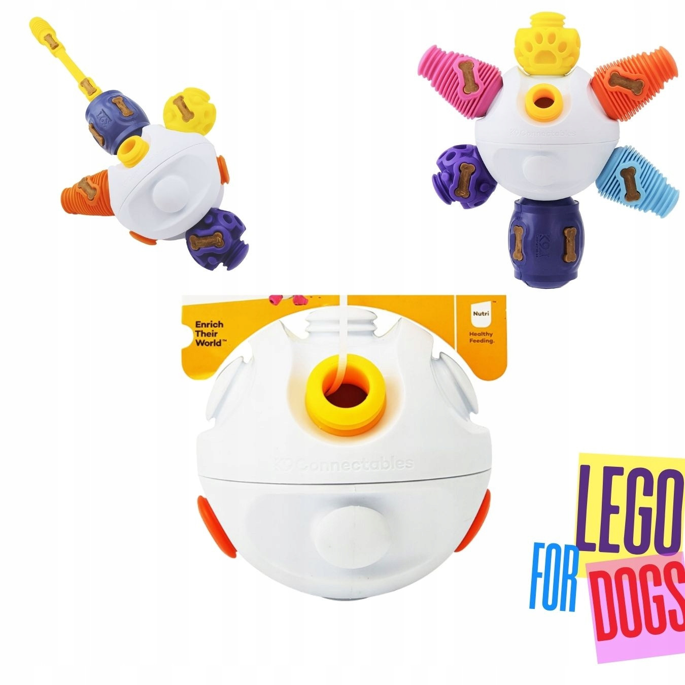 Míč na pamlsky Kibble connector-vel.MALÝ