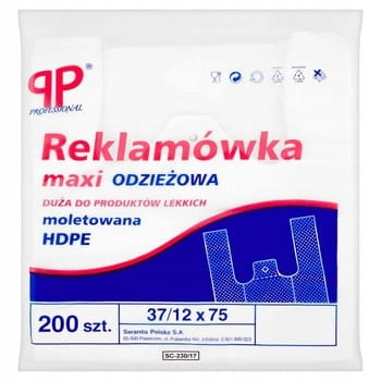 Reklamy Hd maxi oblečení bílé Hdpe Profesiona