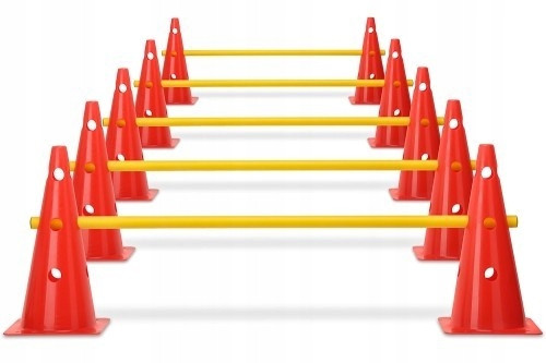 Překážková Dráha pro výcvik Psa 10 sloupků 5 nosníků Trenongová Sada