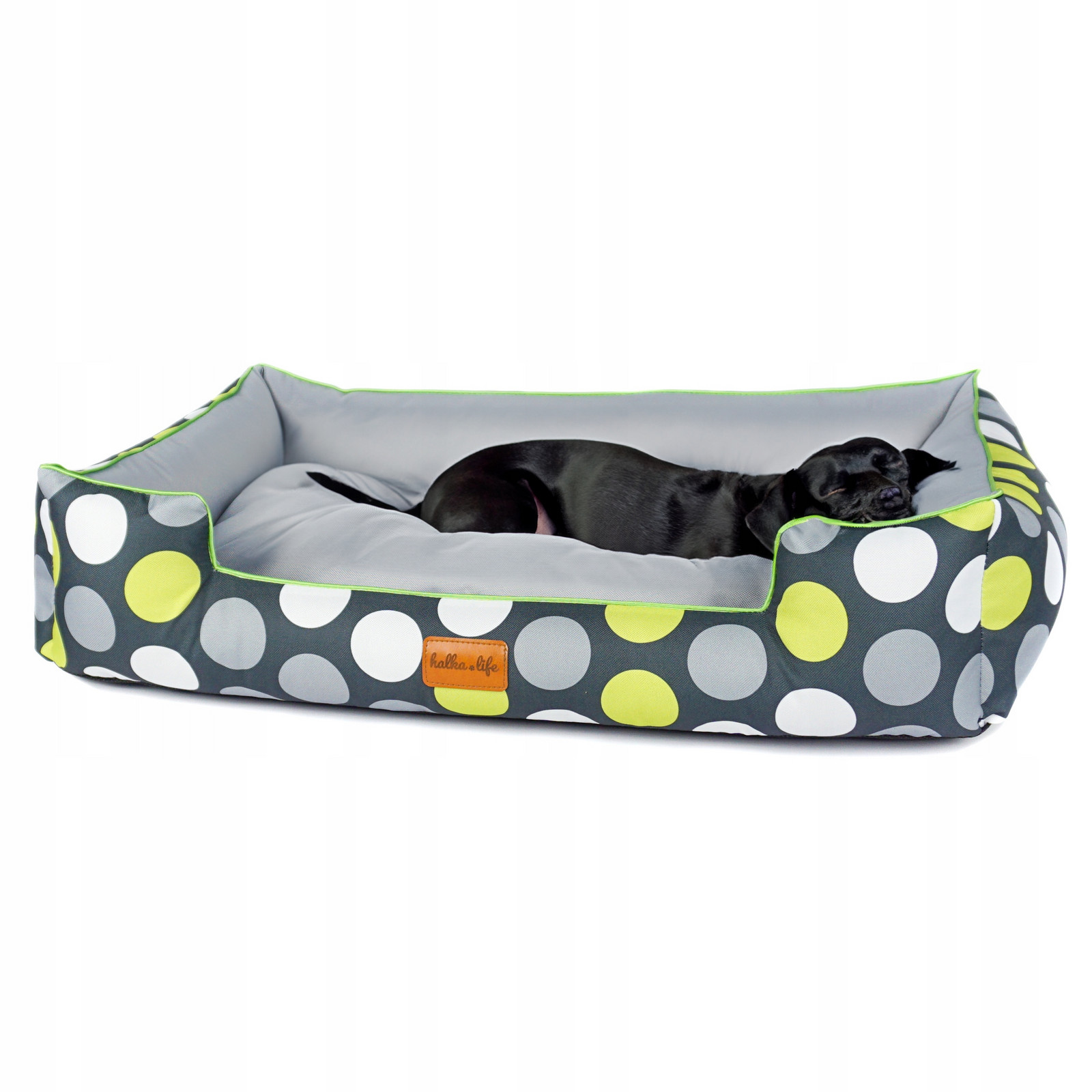 pelíšek, voděodolná pelíšek pro psa Zelené hrášky, M (85x55)