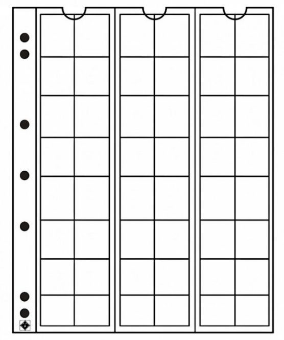 Průhledné albové listy (5ks) - NUMIS 17