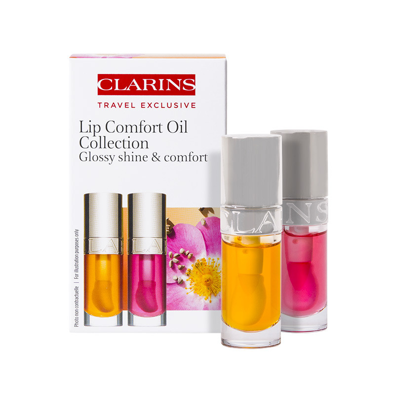 Clarins Dárková sada olejů na rty Lip Comfort Oil Collection 2 x 7 ml