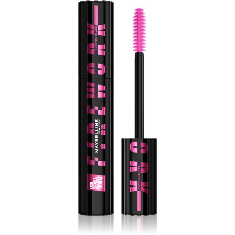 MAYBELLINE NEW YORK Lash Sensational Electro Black řasenka pro prodloužení, natočení a objem extra černá 10 ml