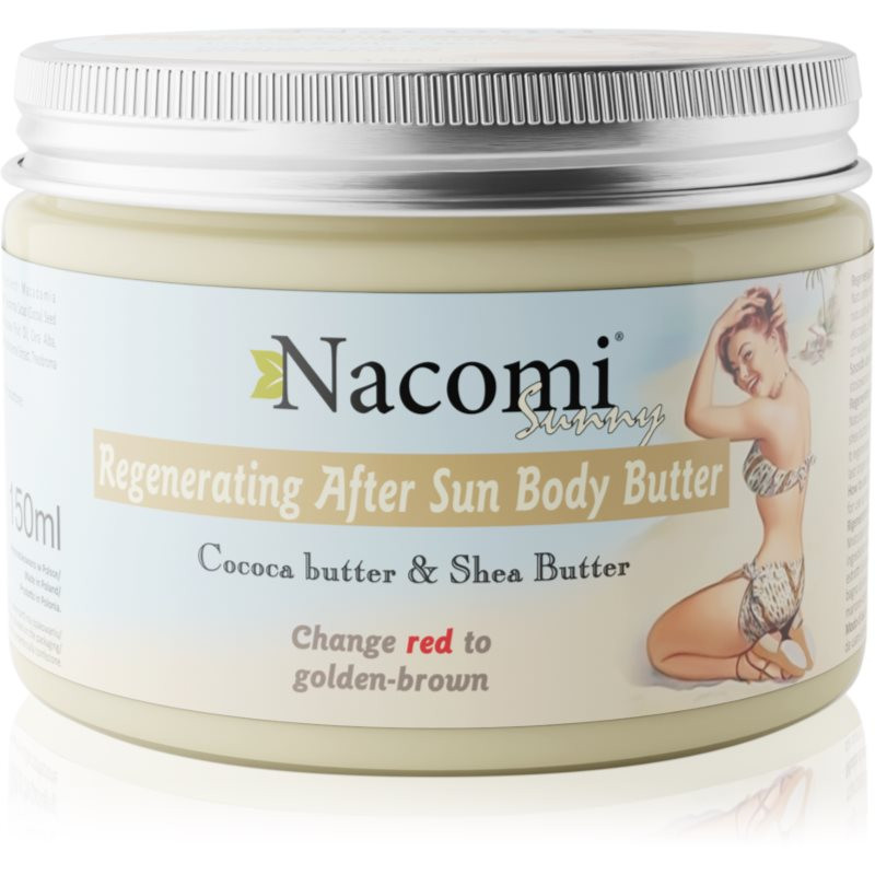 Nacomi Sunny regenerační tělové máslo po opalování 150 ml