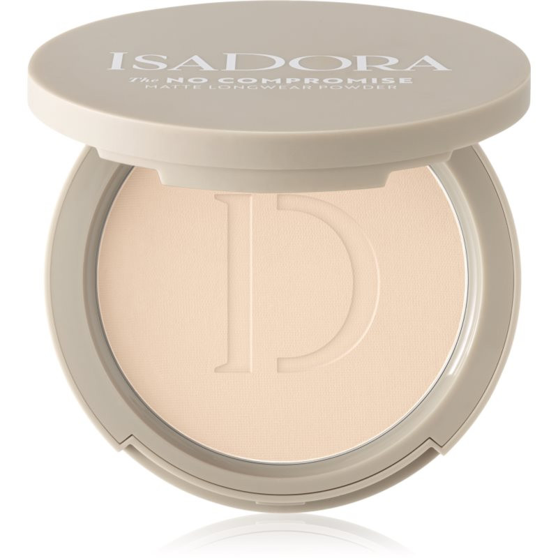 IsaDora The No Compromise Matte Longwear Powder kompaktní pudr pro matný vzhled odstín 60 Neutral Porcelain 8 g