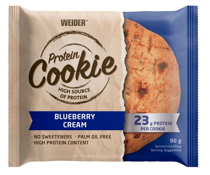 Weider Protein Cookie 90 g, proteinový koláček, Blueberry Cream