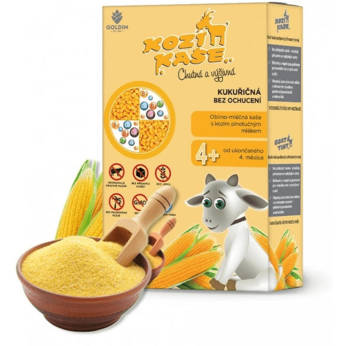 Kozí kaše kukuřičná bez ochucení 4m 200g