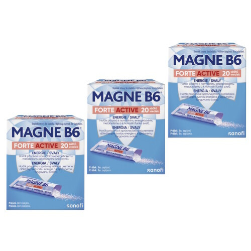 Magne B6 Forte Active 20 sáčků - balení 3 ks