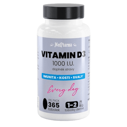 MedPharma Vitamin D3 1000 I.U. tob.365