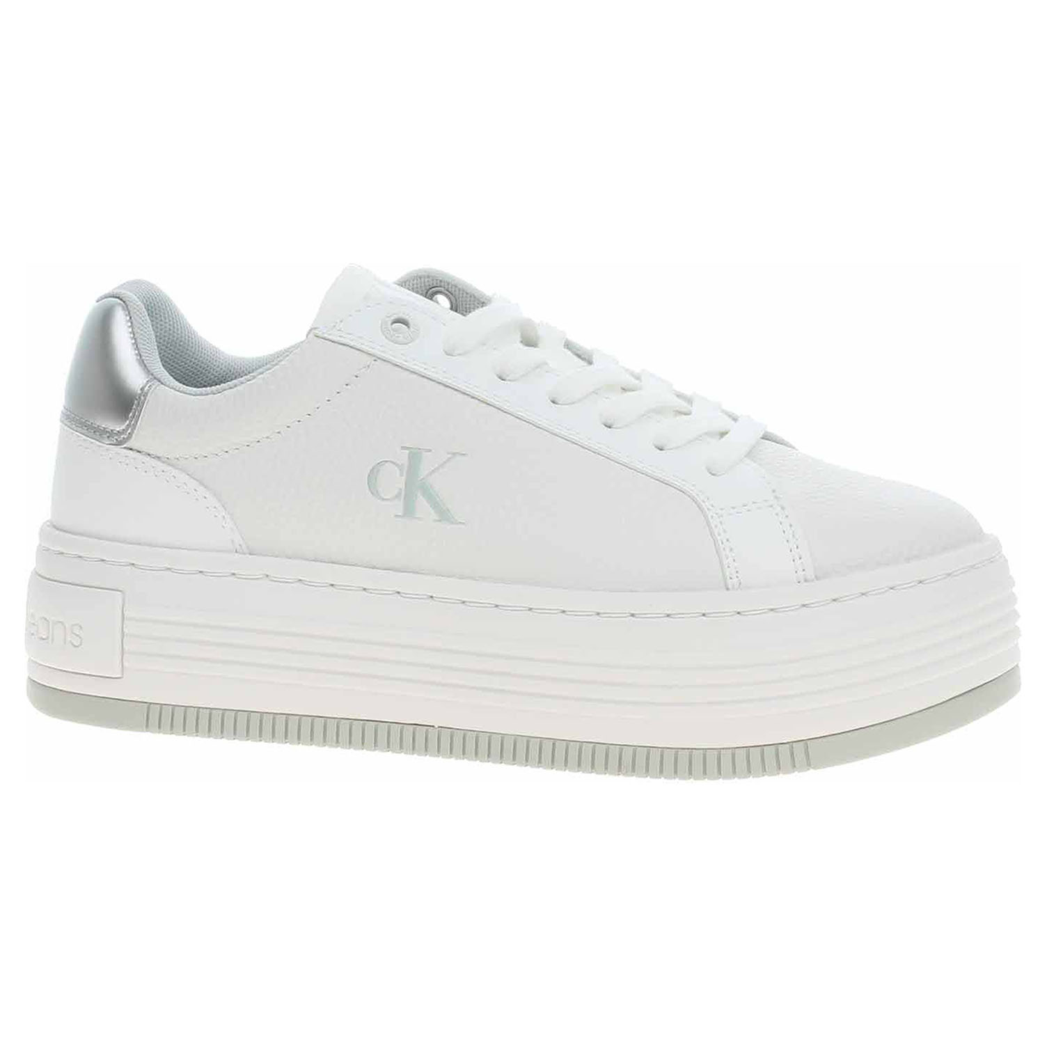 Ecco Dámská obuv Calvin Klein YW0YW01766 0LI Bright White-Silver 23201839