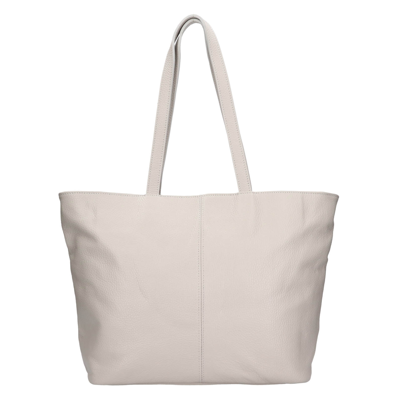 Dámská kožená kabelka Italia Zitta - světle šedá