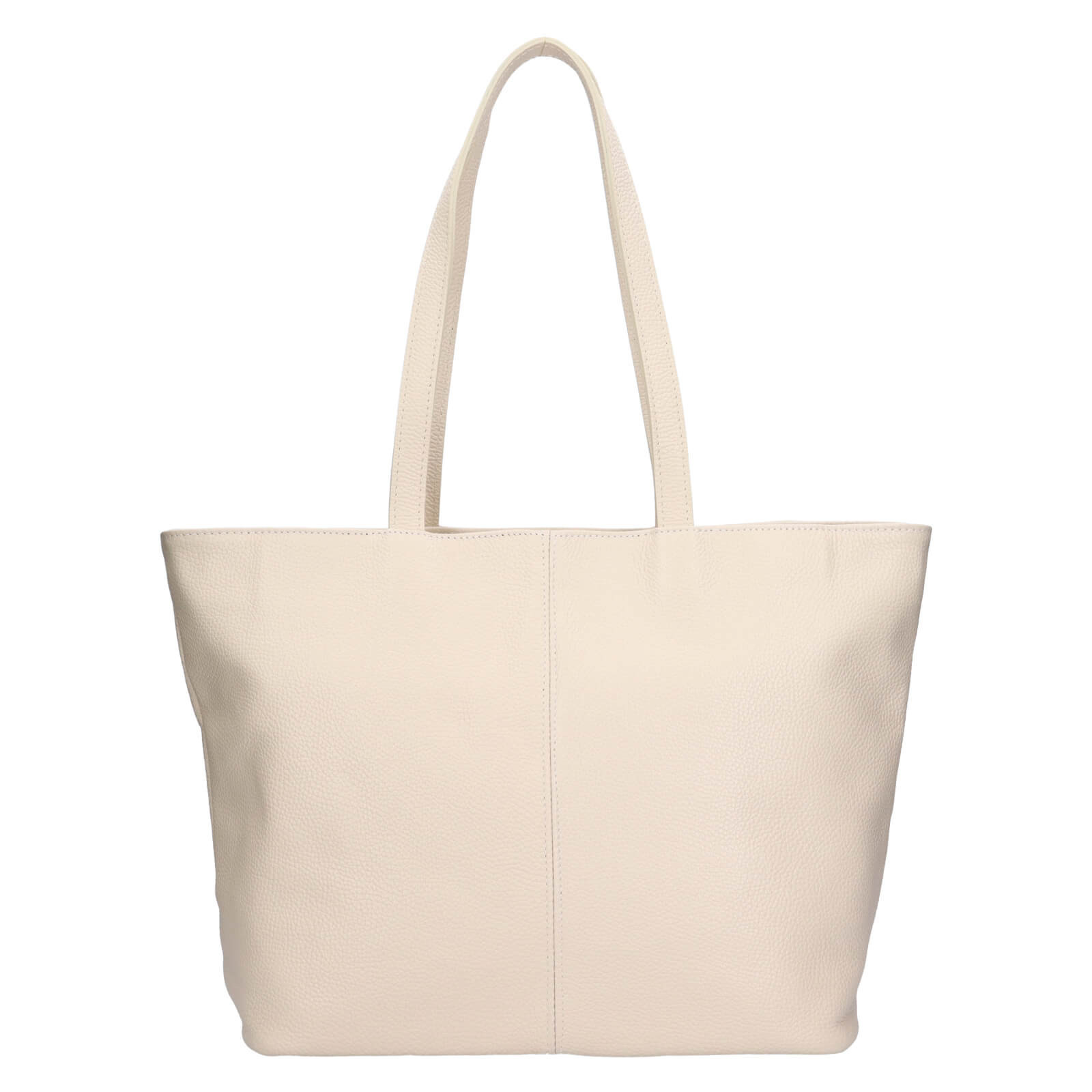 Dámská kožená kabelka Italia Zitta - béžová