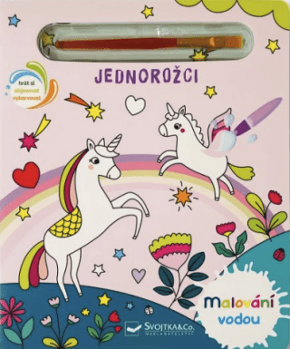 Malování vodou - Jednorožci