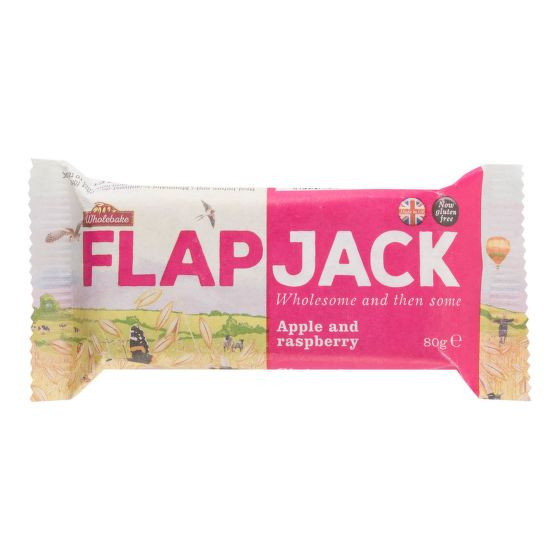Wholebake Flapjack ovesný malina-jablečná šťáva bezlepkový 80 g 80 g