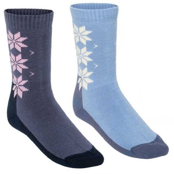 KARI TRAA WOOL SOCK 2PK Dámské merino ponožky, tmavě modrá, velikost