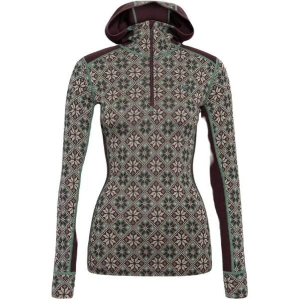 KARI TRAA ROSE Dámské merino triko s dlouhým rukávem, růžová, velikost