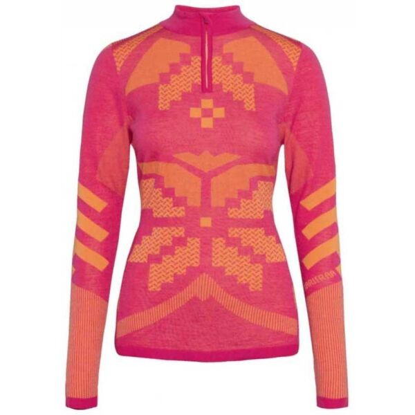 KARI TRAA FAITH Dámské merino triko, růžová, velikost