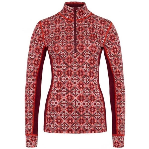 KARI TRAA ROSE Dámské merino triko, červená, velikost