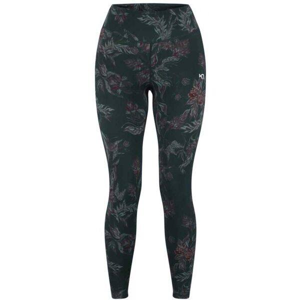 KARI TRAA VILDE RUNNING Dámské běžecké legíny, tmavě zelená, velikost