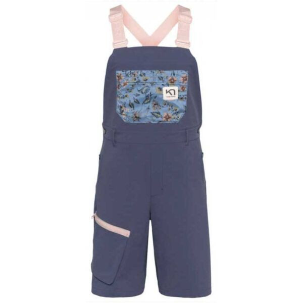 KARI TRAA SANNE BIB Dámské kraťasy s laclem, modrá, velikost