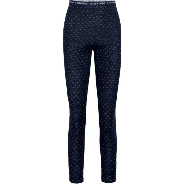 KARI TRAA VILMA Dámské merino legíny, tmavě modrá, velikost
