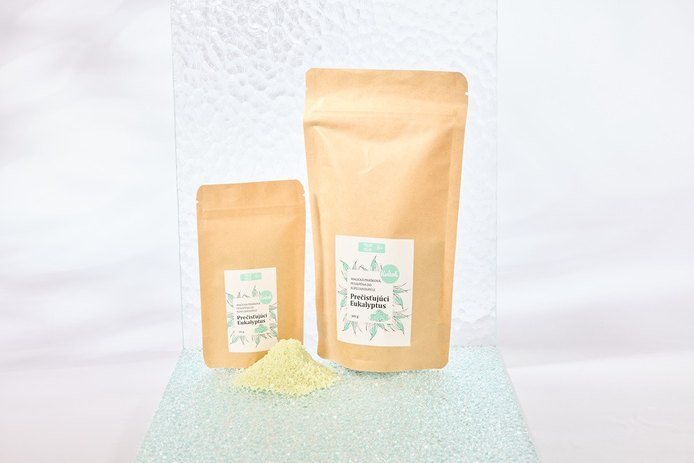 Kvitok kouzelná pěna do koupele v prášku čistící eukalyptus varianta: 300g