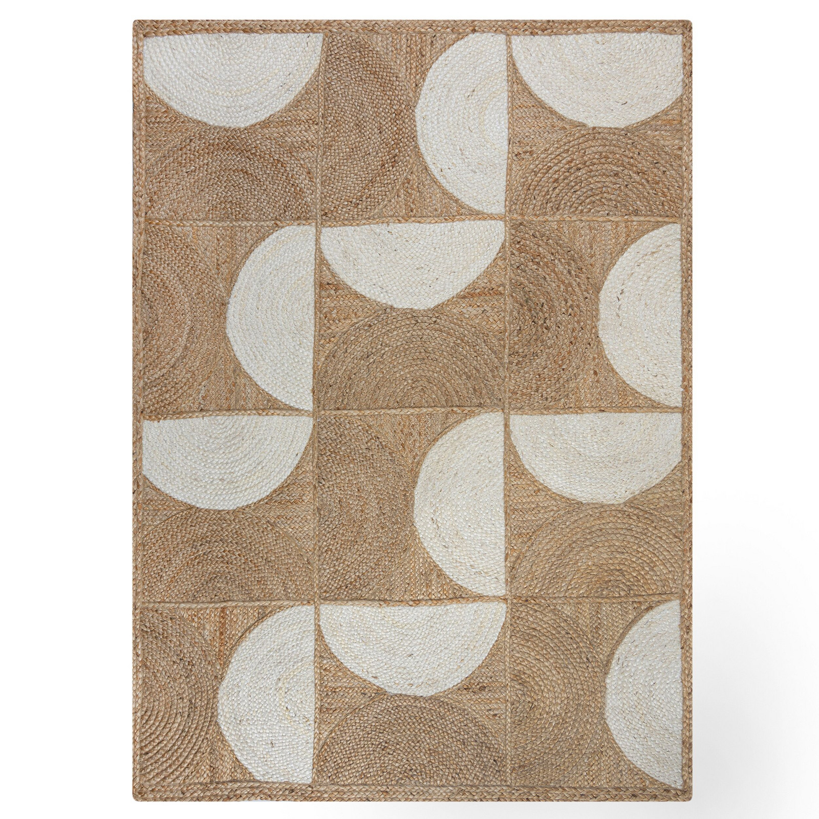 Kusový koberec Ella Jute Eclipse Natural/White - 120x170 cm Flair Rugs koberce