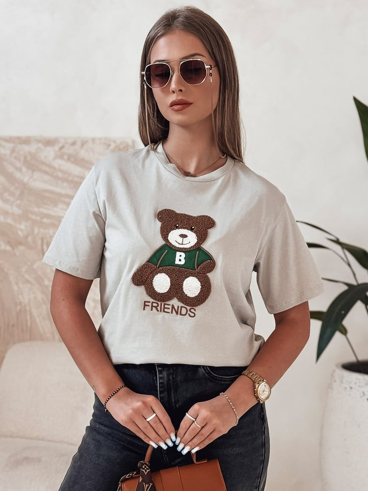 T-shirt damski BAREN pistacjowy Dstreet