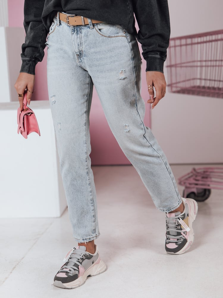 Spodnie damskie jeansowe proste BLUEDEN Dstreet