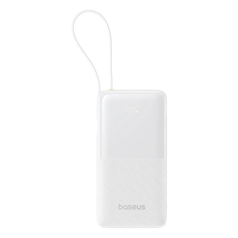Powerbanka Baseus Bipow 2 10000mAh 20W s kabelem USB-C bílá