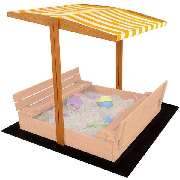 BABY MIX STŘÍŠKA Stříška pro dětské dřevěné pískoviště, žlutá, velikost